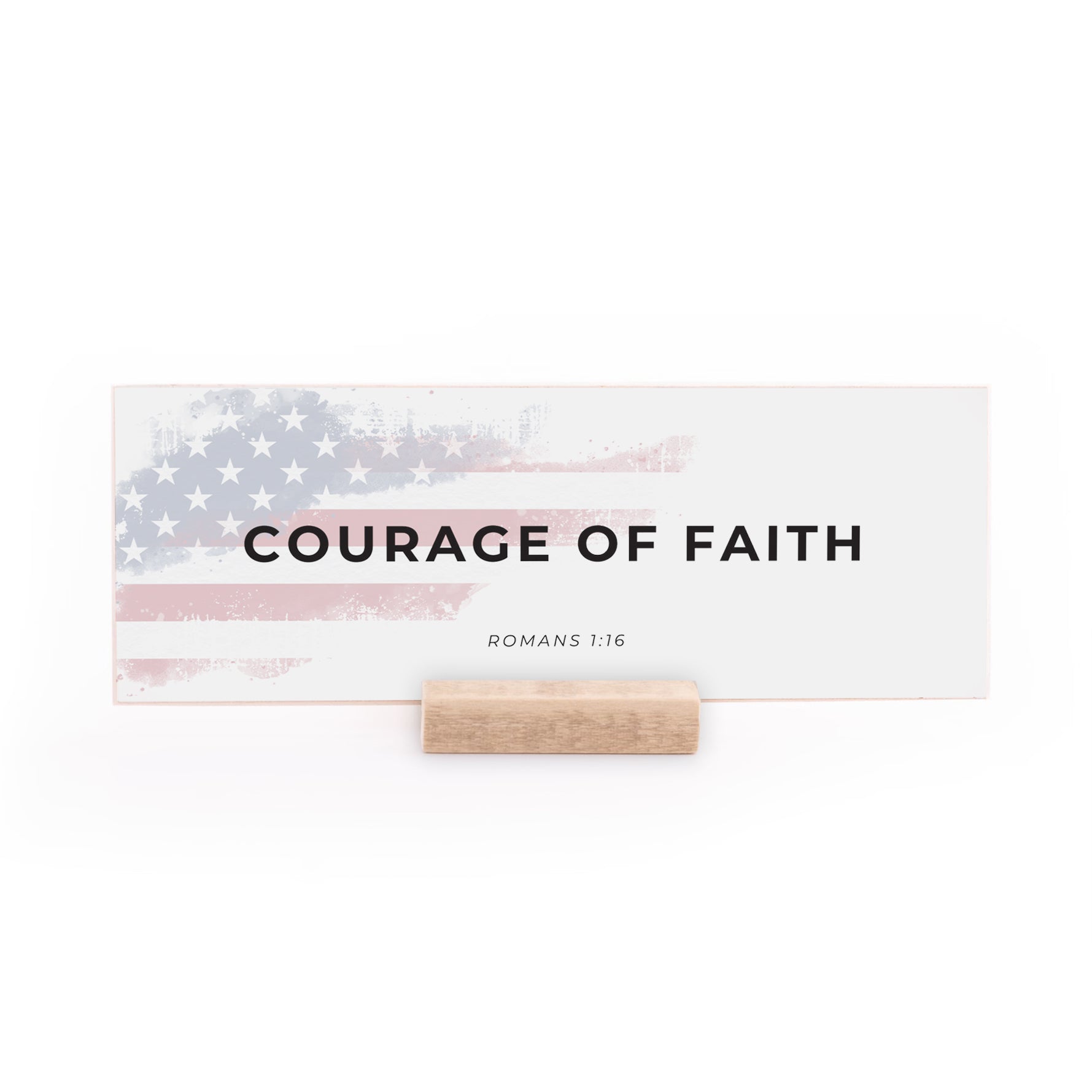 7.5 x 2.75" | Charlie Kirk | Courage Of Faith - Revelation Culture
