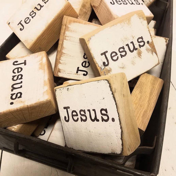 Vintage Jesus Blocks