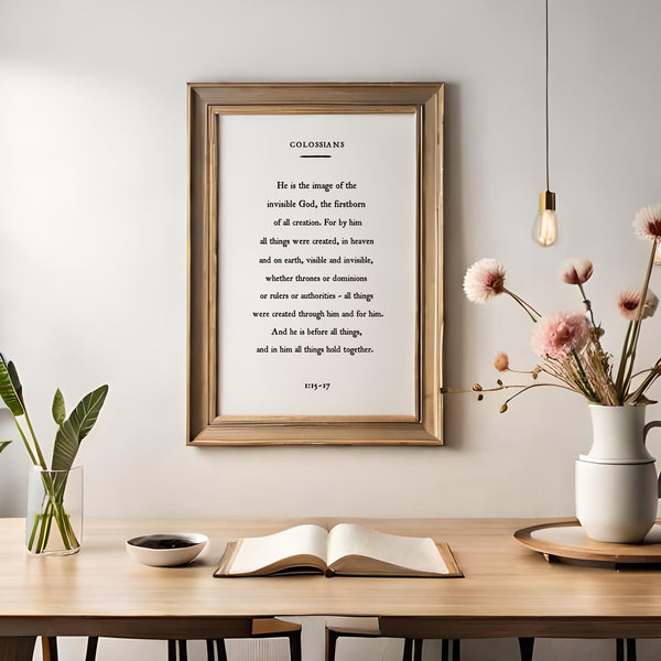 Scripture Art Print | Colossians 1
