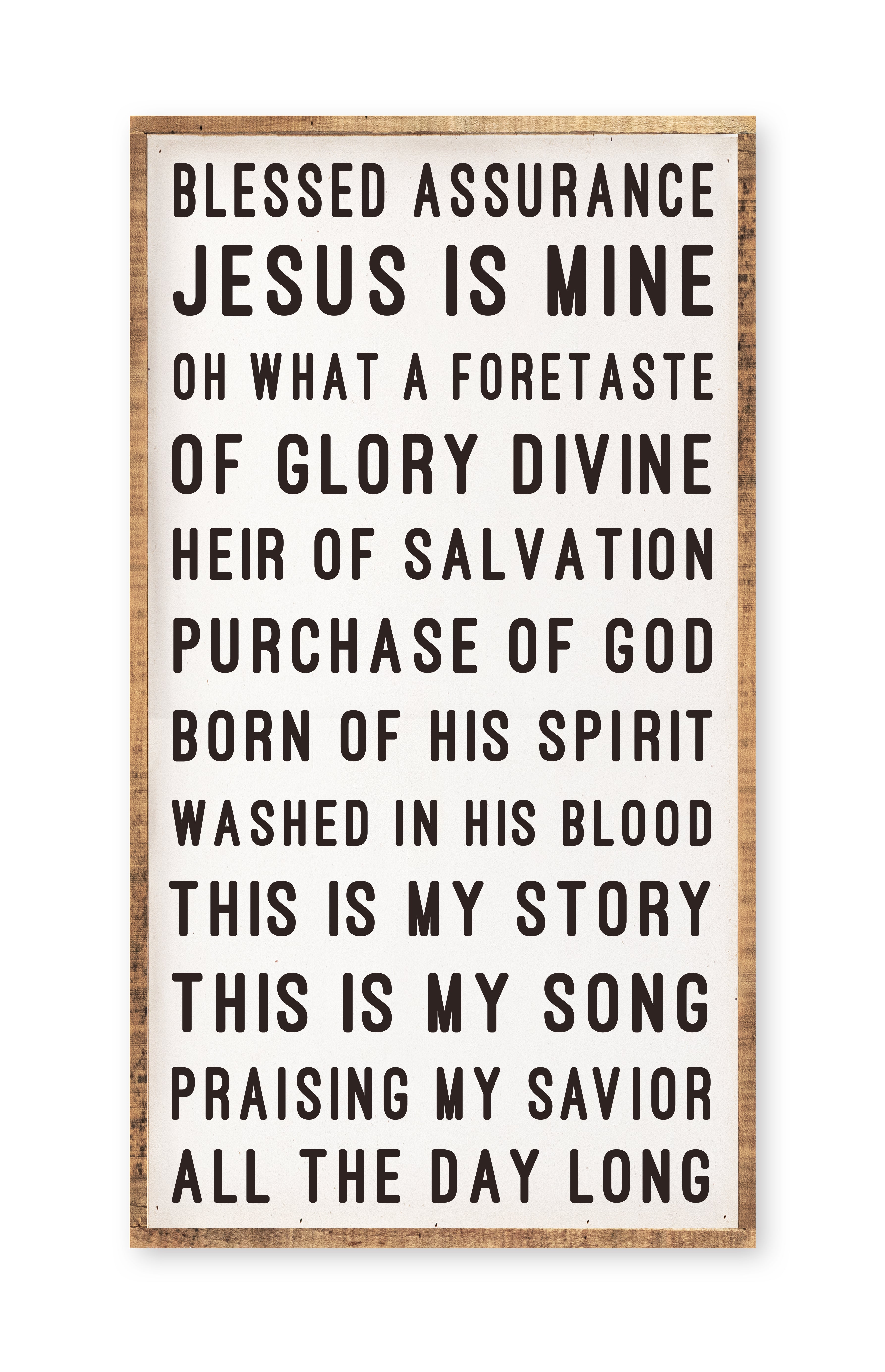 Blessed Assurance Hymn Tea Towel