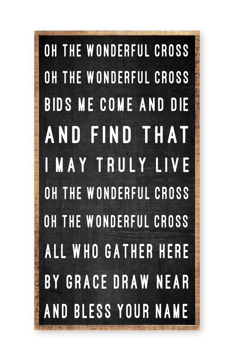 Oh, the wonderful cross