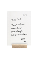 Love others, don't like them | 5 x 7"