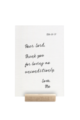 Loving me unconditionally | 5 x 7"
