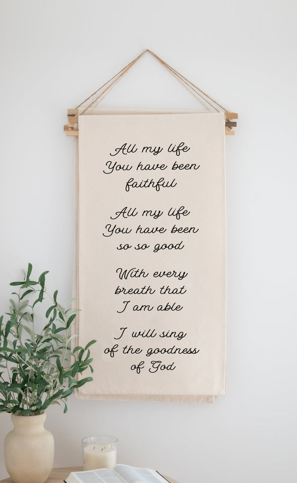 Hanging Scroll Banner | All Of My Life