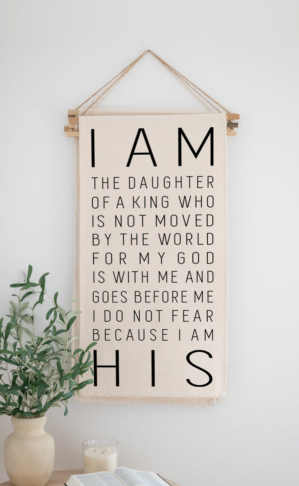 Hanging Scroll Banner | I Am The Daughter