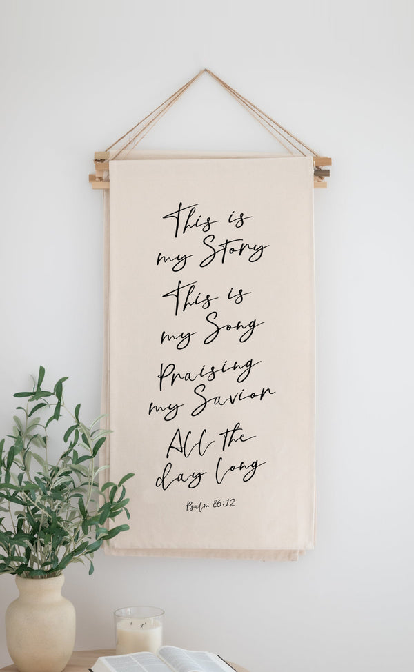 Hanging Scroll Banner | This Is My Story