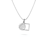 White Metal/Bright Silver | The Way Necklace
