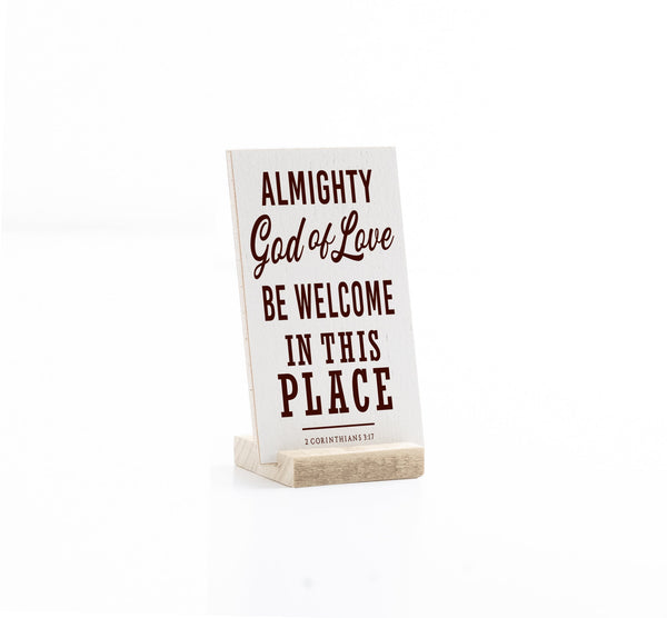 Banner Collection | Tabletop Shelf Decor | 3 x 5" with Stand