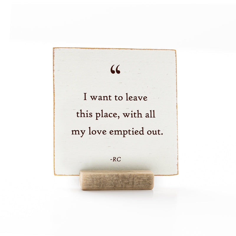 Inspirational Quote Minis | 4 x 4" with Stand