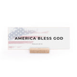 7.5 x 2.75" | Charlie Kirk | America Bless God