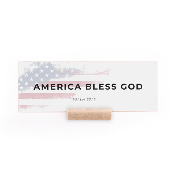 7.5 x 2.75" | Charlie Kirk | America Bless God