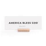7.5 x 2.75" | Charlie Kirk | America Bless God