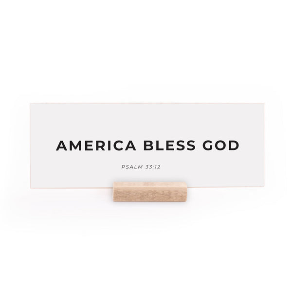 7.5 x 2.75" | Charlie Kirk | America Bless God