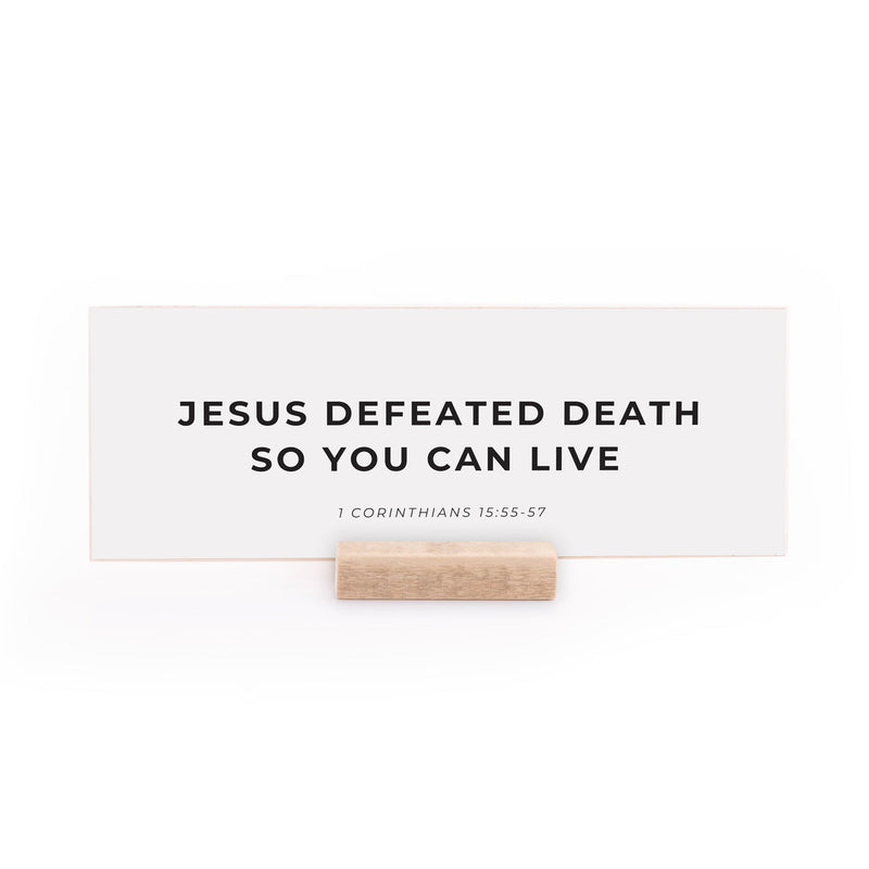 7.5 x 2.75" | Charlie Kirk | Jesus Defeated Death