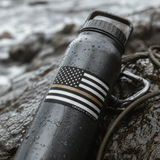 America Bless God | Thin Gold Line Flag