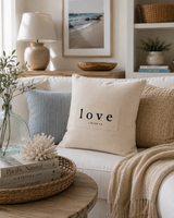 love | pillow | square or lumbar