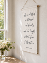 She is clothed in strength