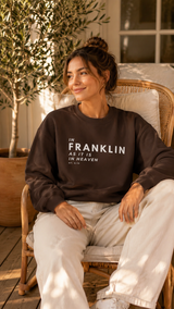 In Franklin as it is in Heaven | Unisex Crewneck Sweatshirt