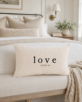 love | pillow | square or lumbar