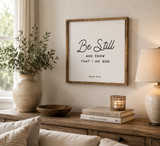 Be still and know that I am God
