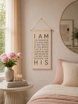 I am the daughter of a King Hanging Banner