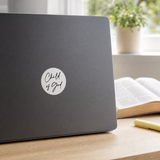 Child of God Script Laptop Weather Resistant Sticker