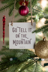 Go Tell It On The Mountain | Christmas Ornament Decor