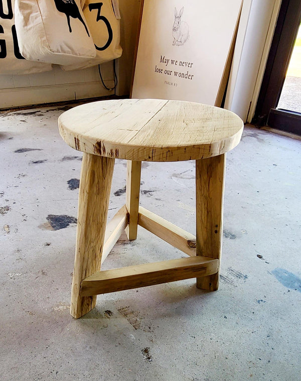 Handmade Wood Stool Tables | 3 Sizes Available