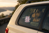 Jesus Is Coming to Town Revelation 22_12 Road Trip Car Window High Quality Sticker