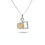 Small "The Way" | Mixed Metal | 14k Gold with Sterling Silver