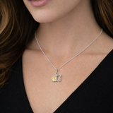 Small "The Way" | Mixed Metal | 14k Gold with Sterling Silver