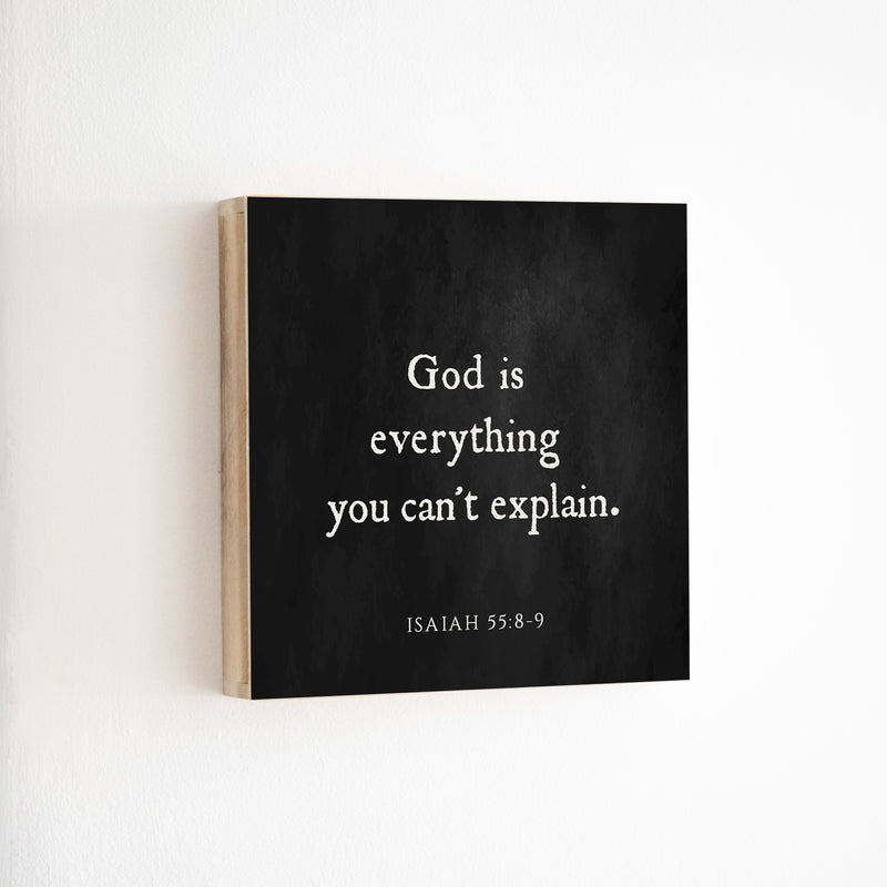 14 x 14" | BF | God Is Everything