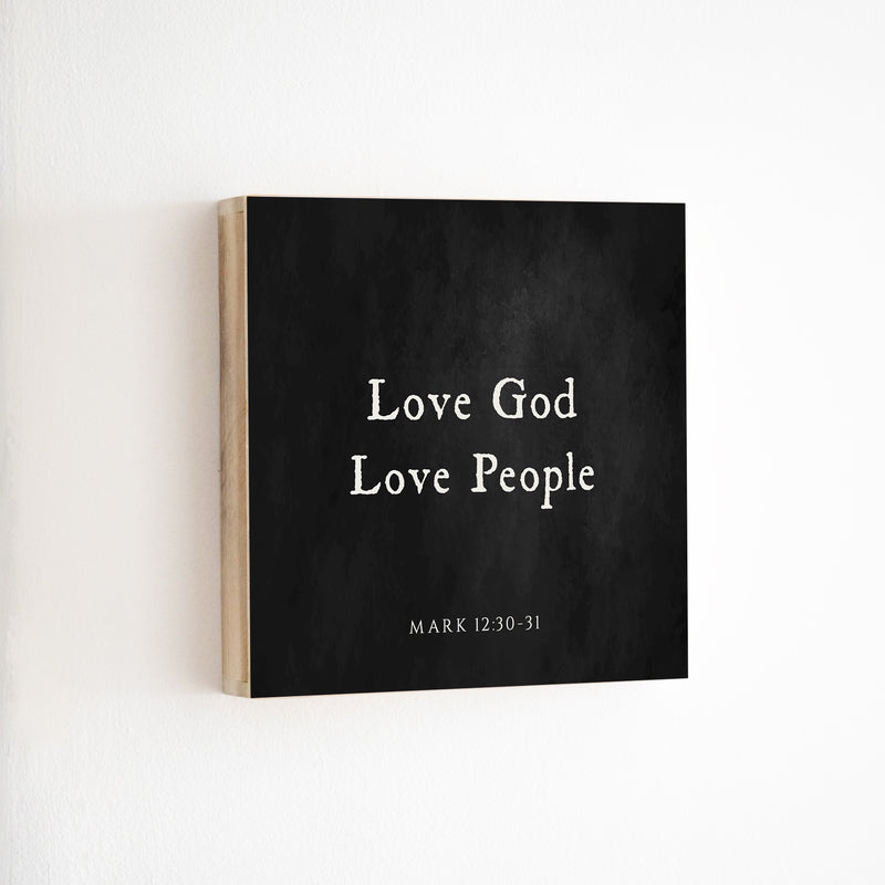 14 x 14" | BF | Love God Love People