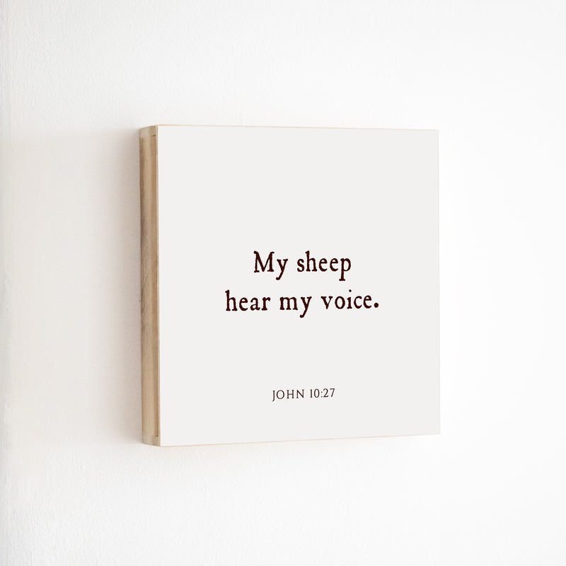14 x 14" | BF | My Sheep Hear