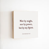 14 x 14" | BF | Not By Might