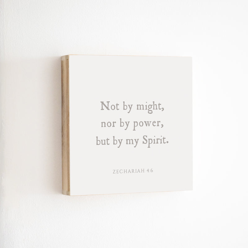 14 x 14" | BF | Not By Might