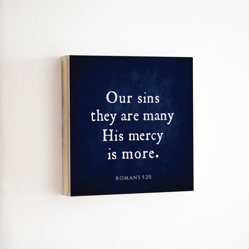 14 x 14" | BF | Our Sins They Are Many