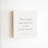 14 x 14" | BF | What People Think