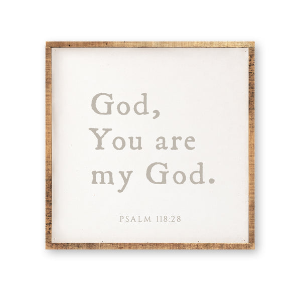 God, You are my God
