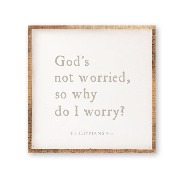 God's Not Worried