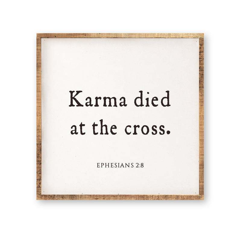 Karma Died on the Cross