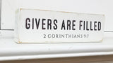Givers are Filled