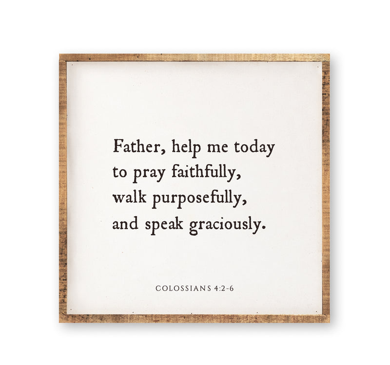 Father, help me today