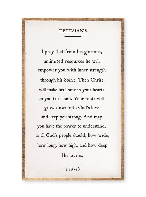 Ephesians 3:16-18