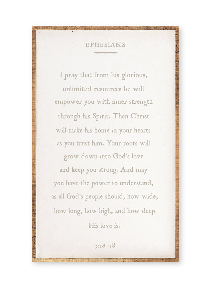 Ephesians 3:16-18