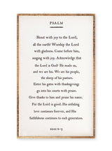 Psalm 100:1-5