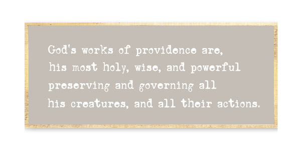36" x 15" | Inspiration | God's Works Of Providence
