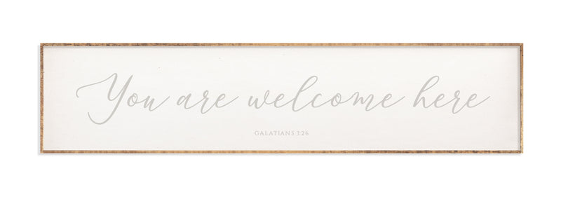 42 x 10" | You Are Welcome Here