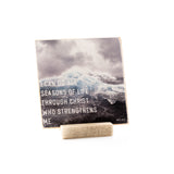 I Can Do All Seasons of Life Through Christ - 4x4 Graphic Shelf Sitter