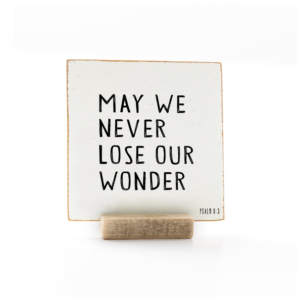 4 x 4" | Kids | May We Never Lose Our Wonder
